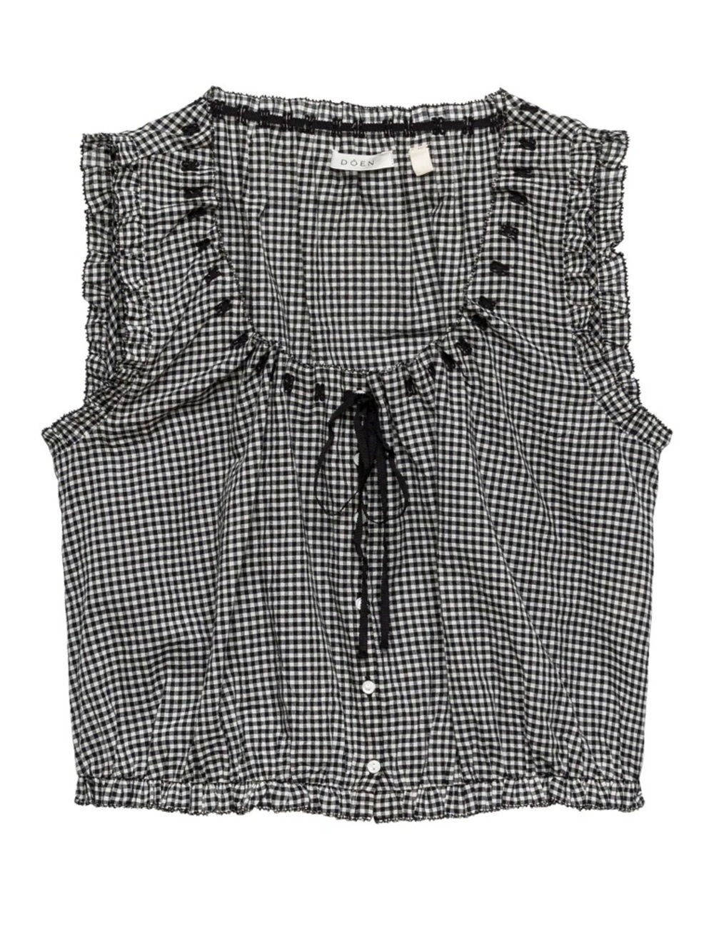 Doen Traveler Top Gingham Size XS